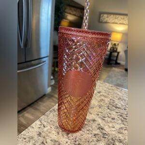 Starbucks rose gold 24 ounce tumbler